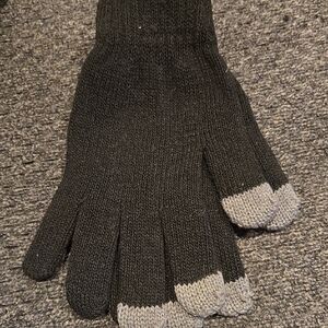 Black and Gray Men's Gloves